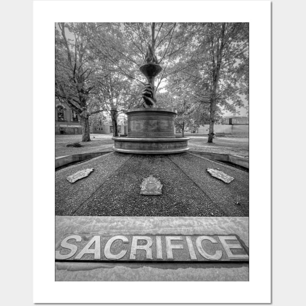 Charlottetown Memorial Fountain Sacrifice Wall Art by Debra Martz